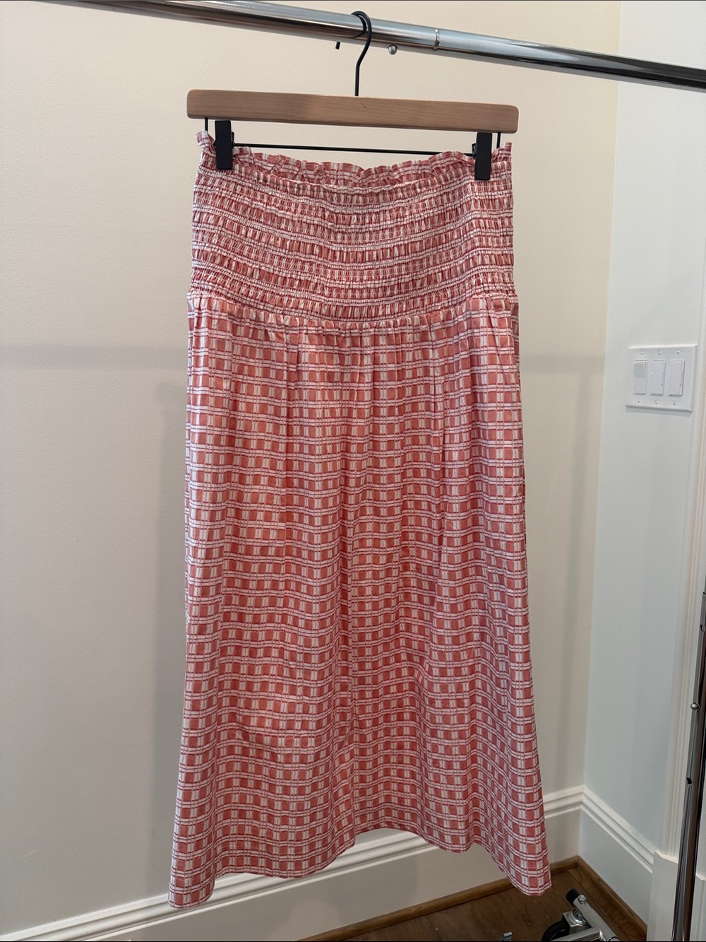 Cleobella Pink Geometric Maxi Skirt
